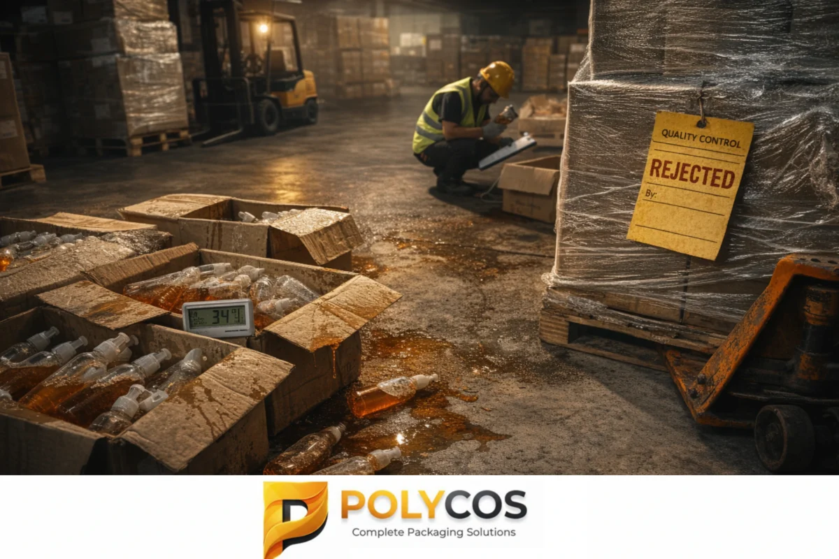 Leaking PET bottles in UAE warehouse — wrong plastic bottle material causing batch rejection and product contamination